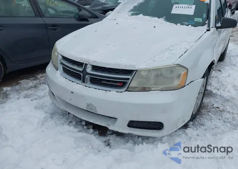 2012 Dodge Avenger Se z USA, uszkodzony, nr VIN 1C3CDZAB7CN274927